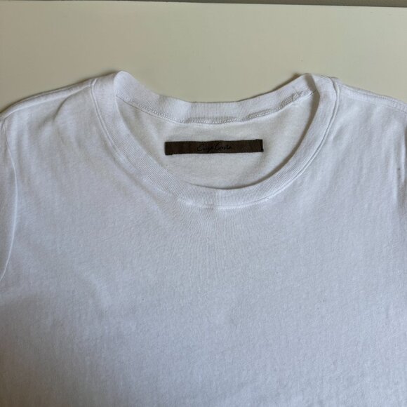 Enza Costa Supima Cotton Essential Short Sleeve Tee - Picture 10 of 12